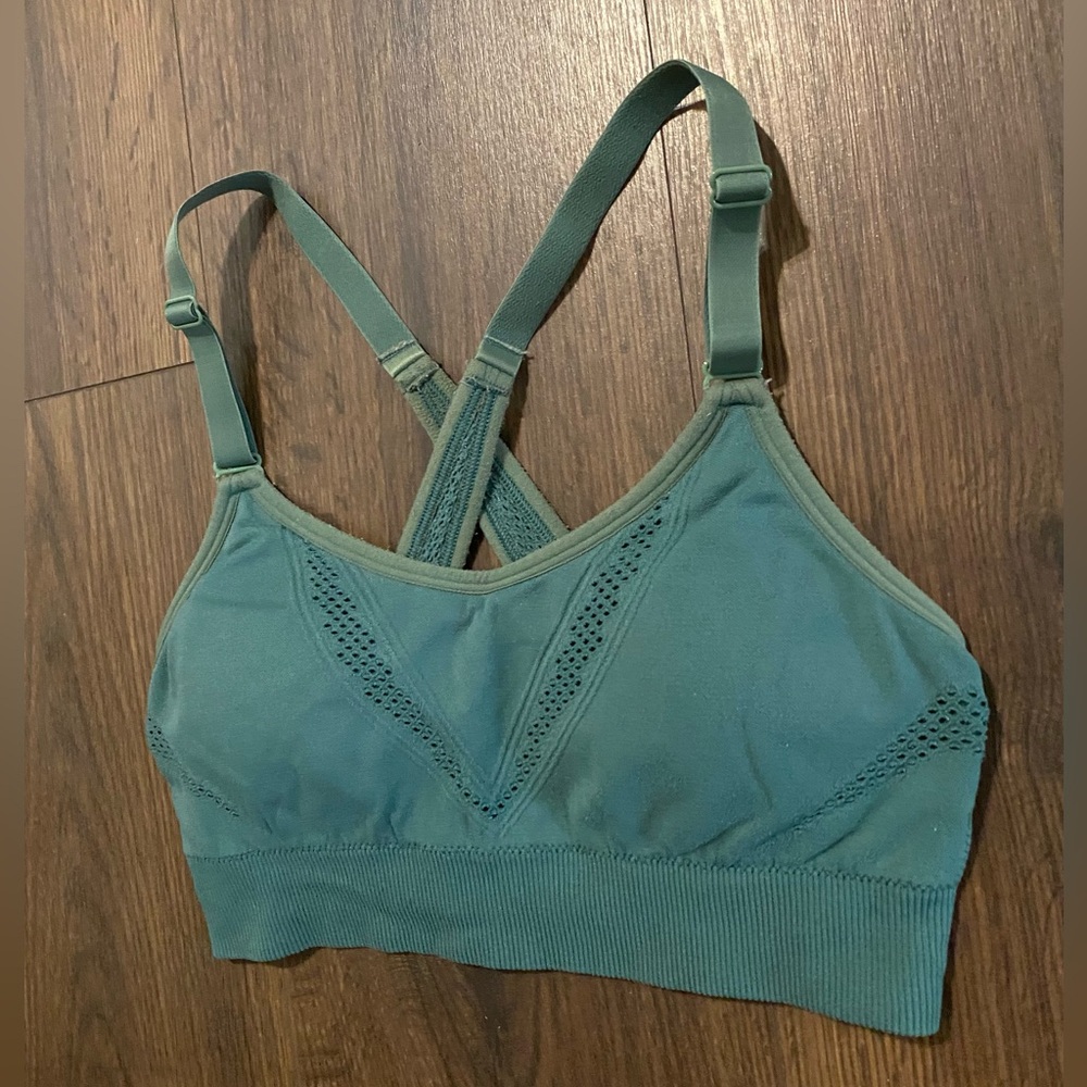 Women’s All In Motion Green Sportsbra XS - Picture 2 of 10